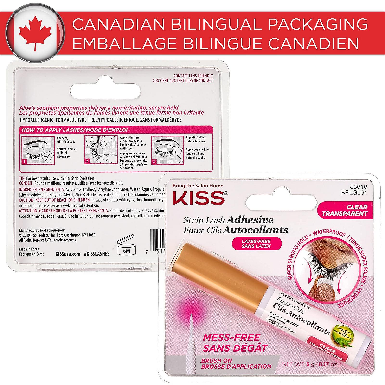 Клей для ресниц Kiss Lash Glue Прозрачный 5 г, фото №6
