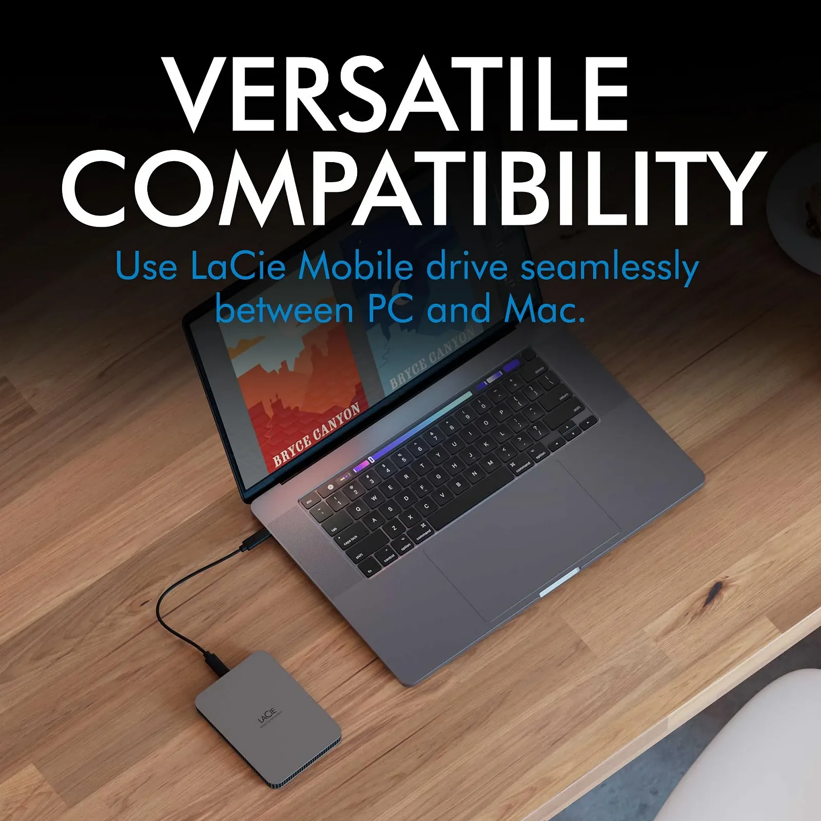Внешний жесткий диск LaCie Mobile Drive Secure STLR2000400 2TB 2.5" USB-C, фото №5