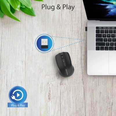 Мышка Promate Clix-8 Wireless Black (clix-8.black), фото №5 Мышка Promate Clix-8 Wireless Black (clix-8.black), фото №5