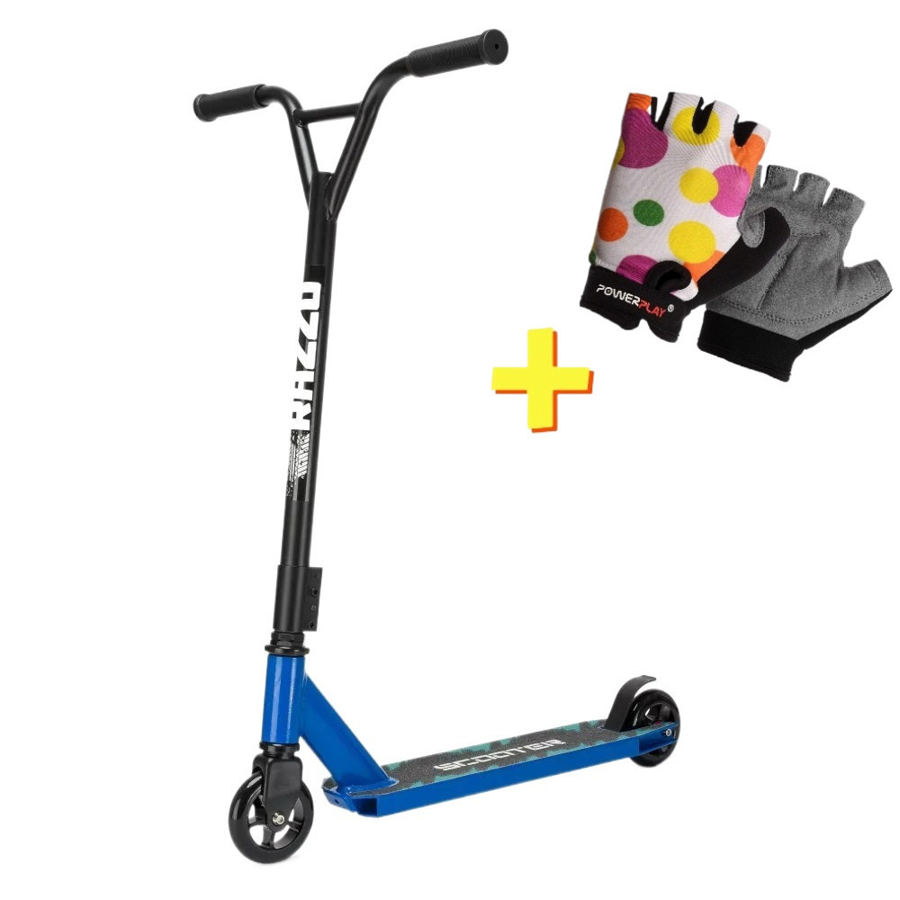 Трюковий самокат Razzo GO CITY 100 мм алюмінієвий HST1-100 Blue, фото №1 Трюковий самокат Razzo GO CITY 100 мм алюмінієвий HST1-100 Blue, фото №1