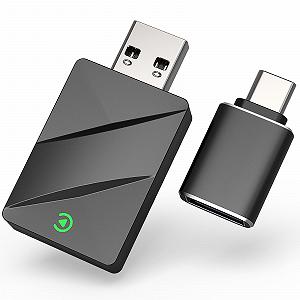 Адаптер Wireless CarPlay & Android Car 2-в-1 USB Dongle Беспроводной для автомобилей Подключи и играй Быстрое стабильное соединение Совместим с 2016 года выпуска - Фото 1