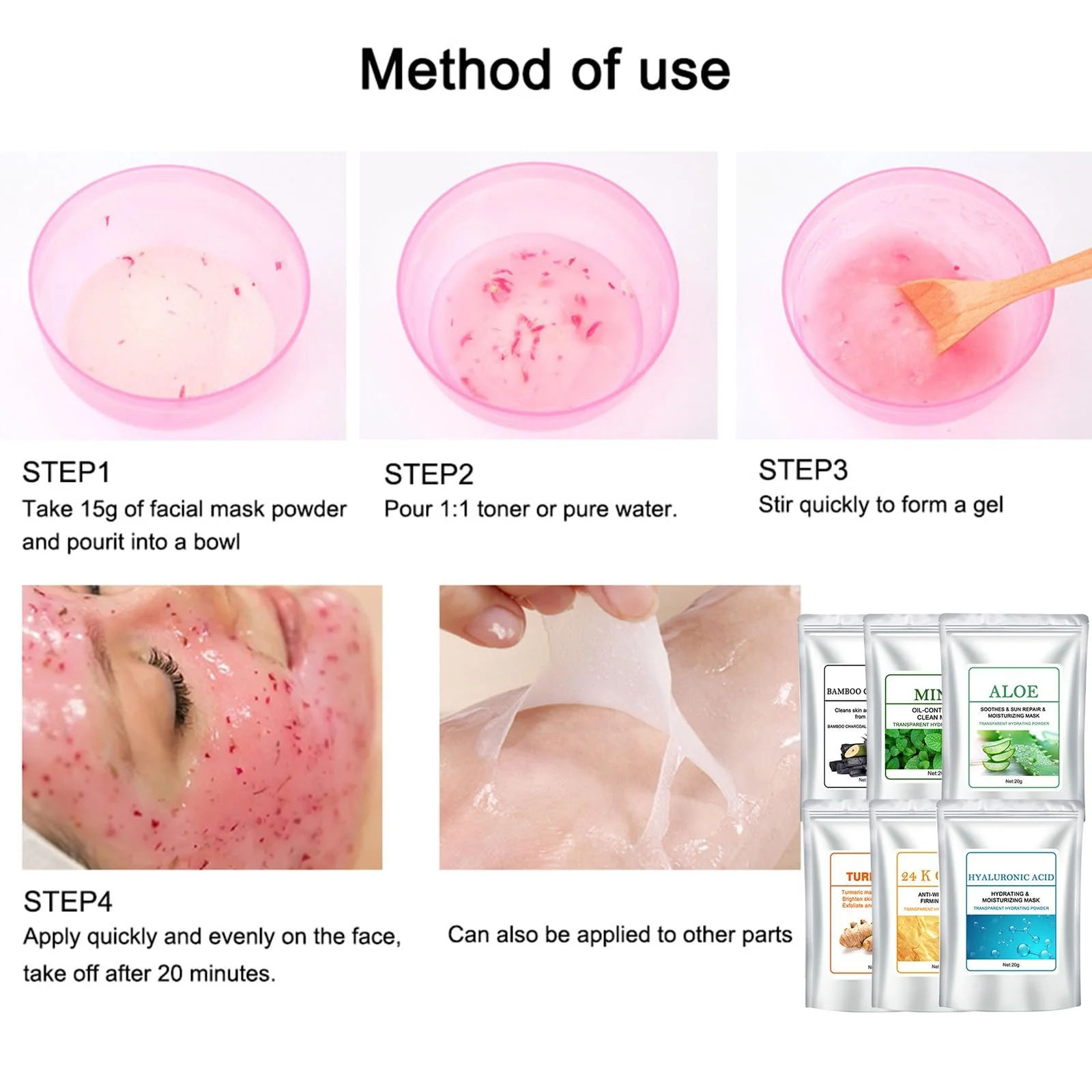 Маска-пудра желеподібна для обличчя, фото №6