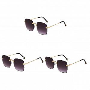 Сонцезахисні окуляри PACKOVE 3 шт. Жіночі антиблікові - Фото 1