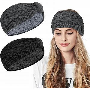 Вязаная повязка Kavya Зимняя для женщин и девушек - Фото 1