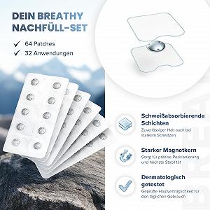 Пластирі для носа Magnetic, змінний блок (32 шт.) Магнітні проти хропіння Міцний клей Для вільного дихання synthetic.ua - Фото 1