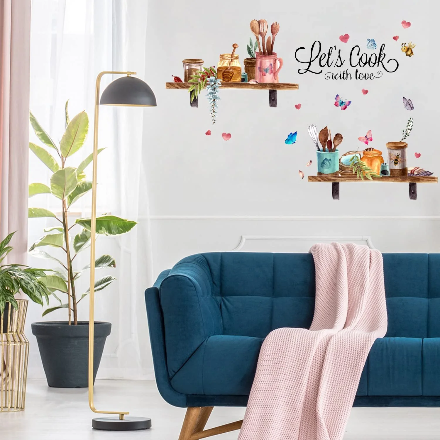 Наклейка на стіну GFMODE Кухонне приладдя та квітковий горщик 50 x 70 см, фото №6 Наклейка на стіну GFMODE Кухонне приладдя та квітковий горщик 50 x 70 см, фото №6