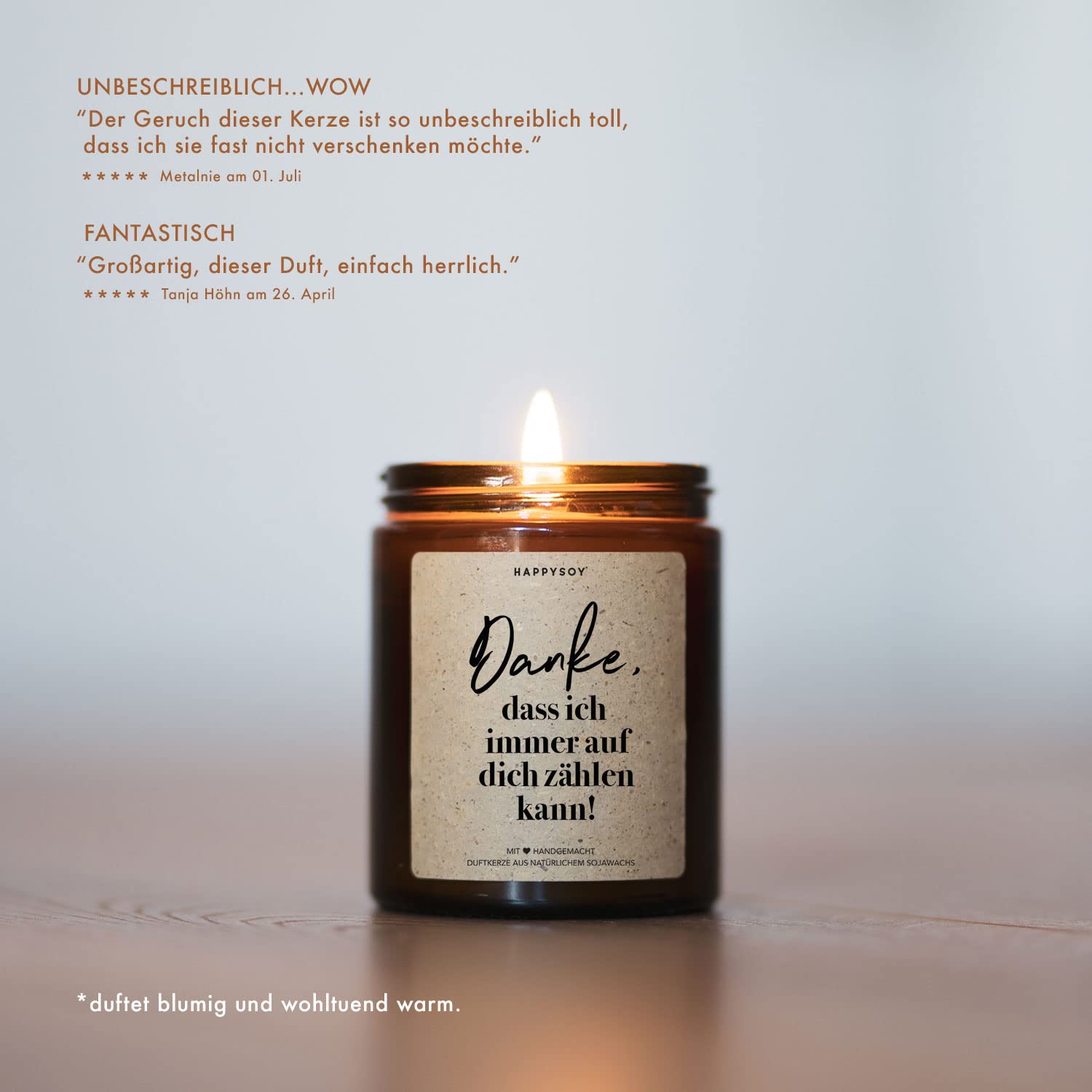 Подарок Happysoy Ароматическая свеча в стекле с надписью из сои, фото №5