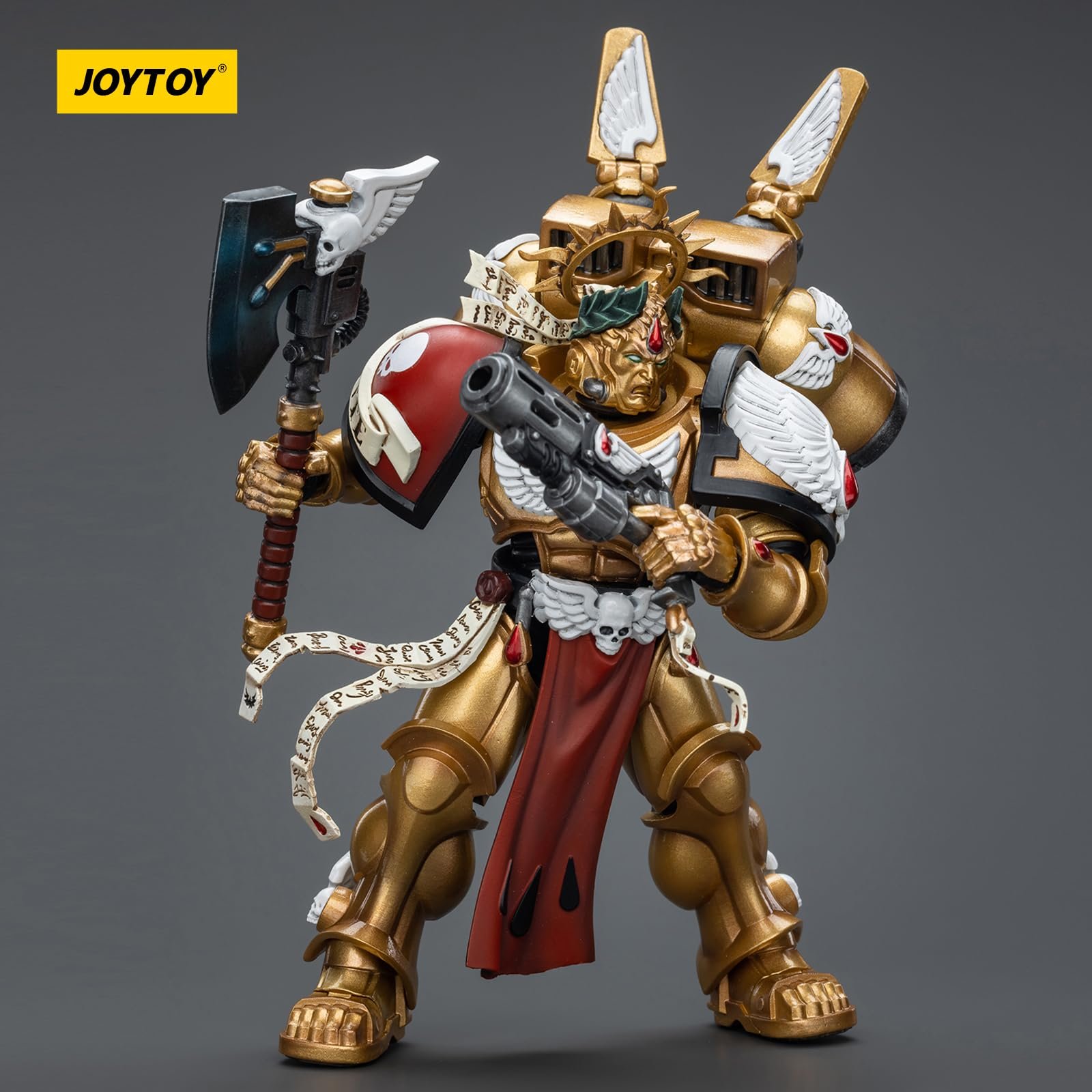 Фигурка JOYTOY Warhammer 40k Blood Angels Commander Dante, масштаб 1/18, коллекционная модель, фото №8