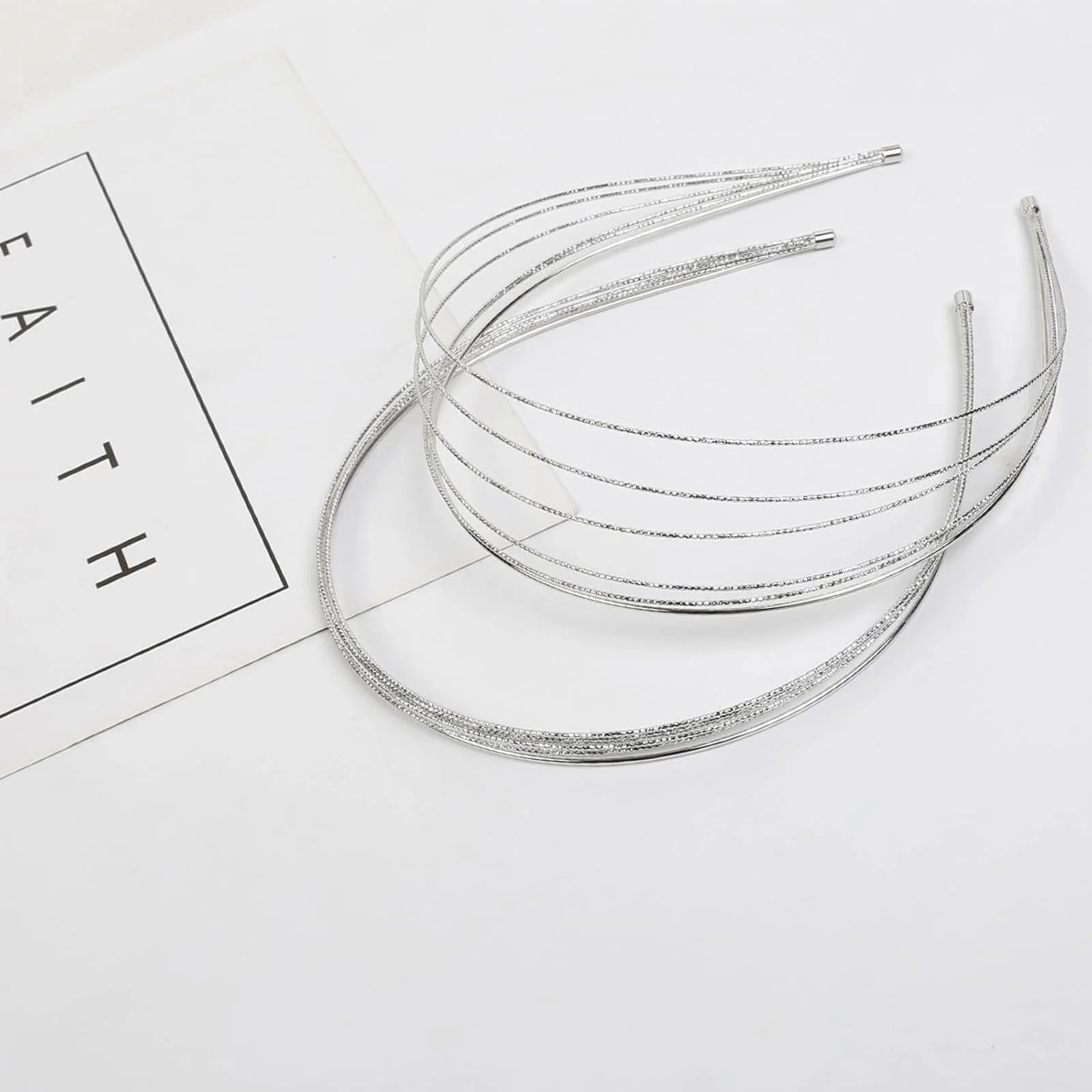 Металлический Обруч Серебристый, фото №5