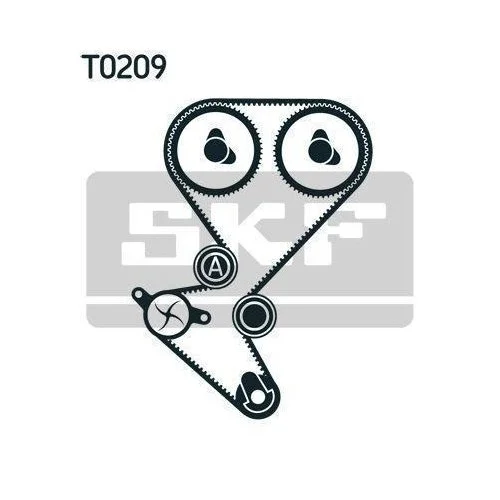 Водяной насос + комплект ремня ГРМ SKF VKMC 03258 для CITROËN PEUGEOT, фото №2 Водяной насос + комплект ремня ГРМ SKF VKMC 03258 для CITROËN PEUGEOT, фото №2