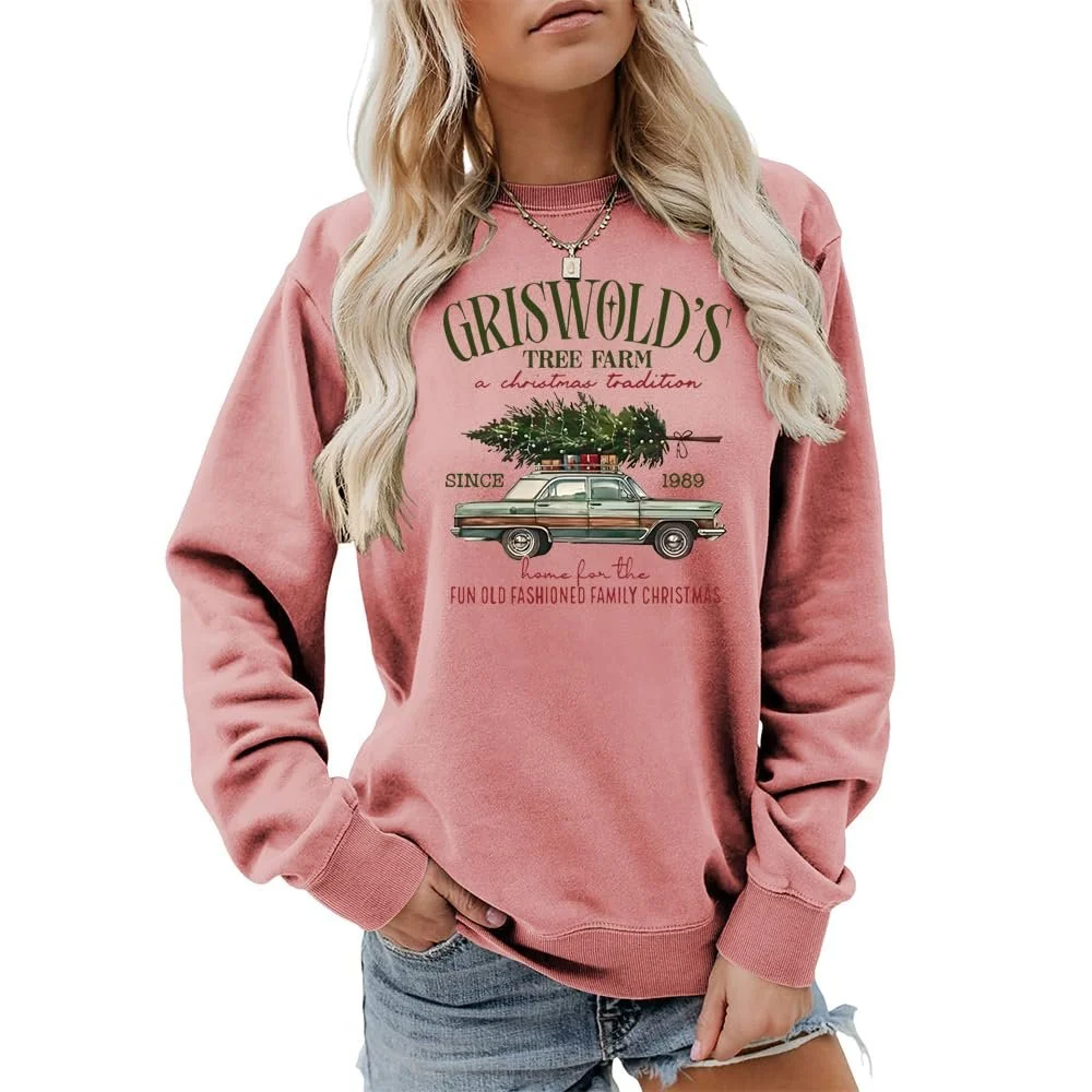 Жіноча Толстовка MLZHAN Girswold's Tree Farm Різдвяний Пуловер, фото №1