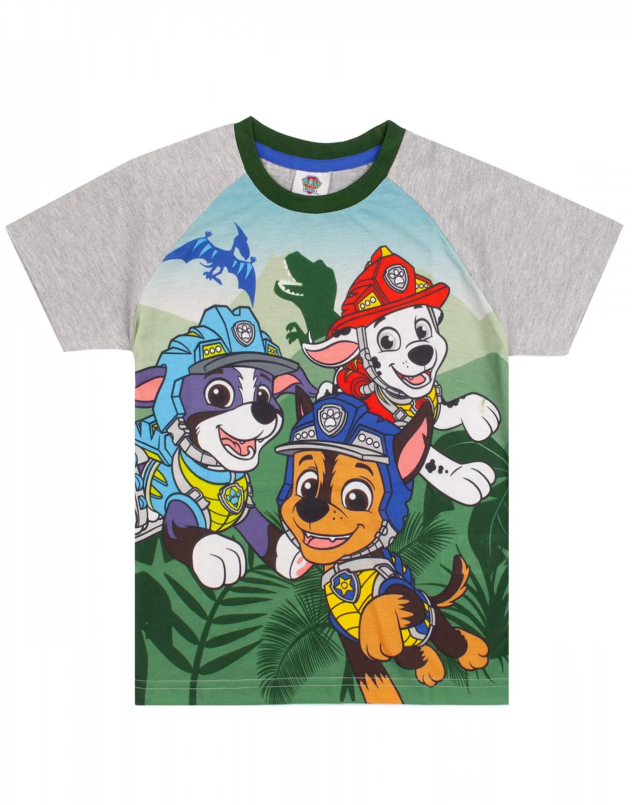 Піжама PAW PATROL для хлопчиків, камуфляжна сорочка з довгим або коротким низом, фото №3