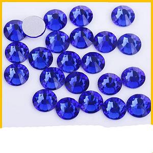 Кристали для манікюру Синя Серія S 3 30 Блискітки для Тканини Одягу Синій Дорогоцінний камінь S 3 1440шт - Фото 1
