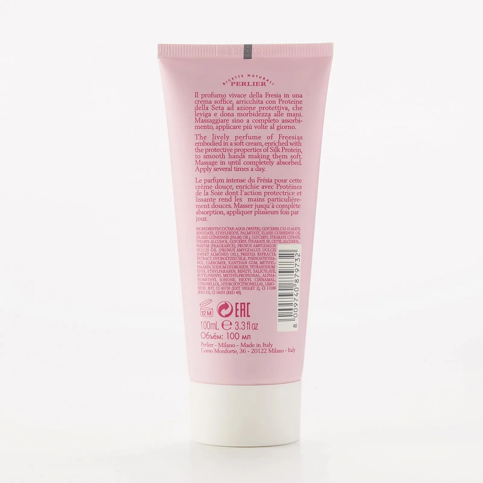 Крем для рук Perlier Vellutante Freesia, 100 мл, фото №3