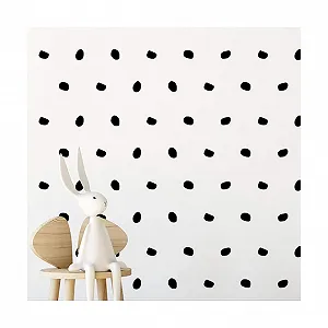 Наклейка на стіну 168 x Black London Spots Decorative Removable Vinyl Чорний - Фото 1