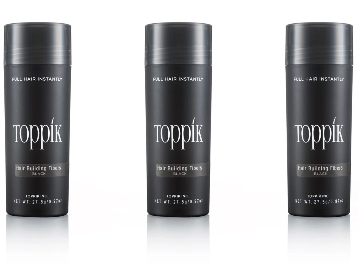 Загущувач для волосся Topik 27.5 г, 3 шт, Чорний, фото №1