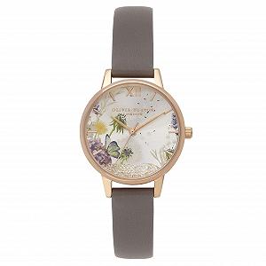 Жіночий годинник Кварцовий Olivia Burton OB16SG02 Сірий ремінець - Фото 1