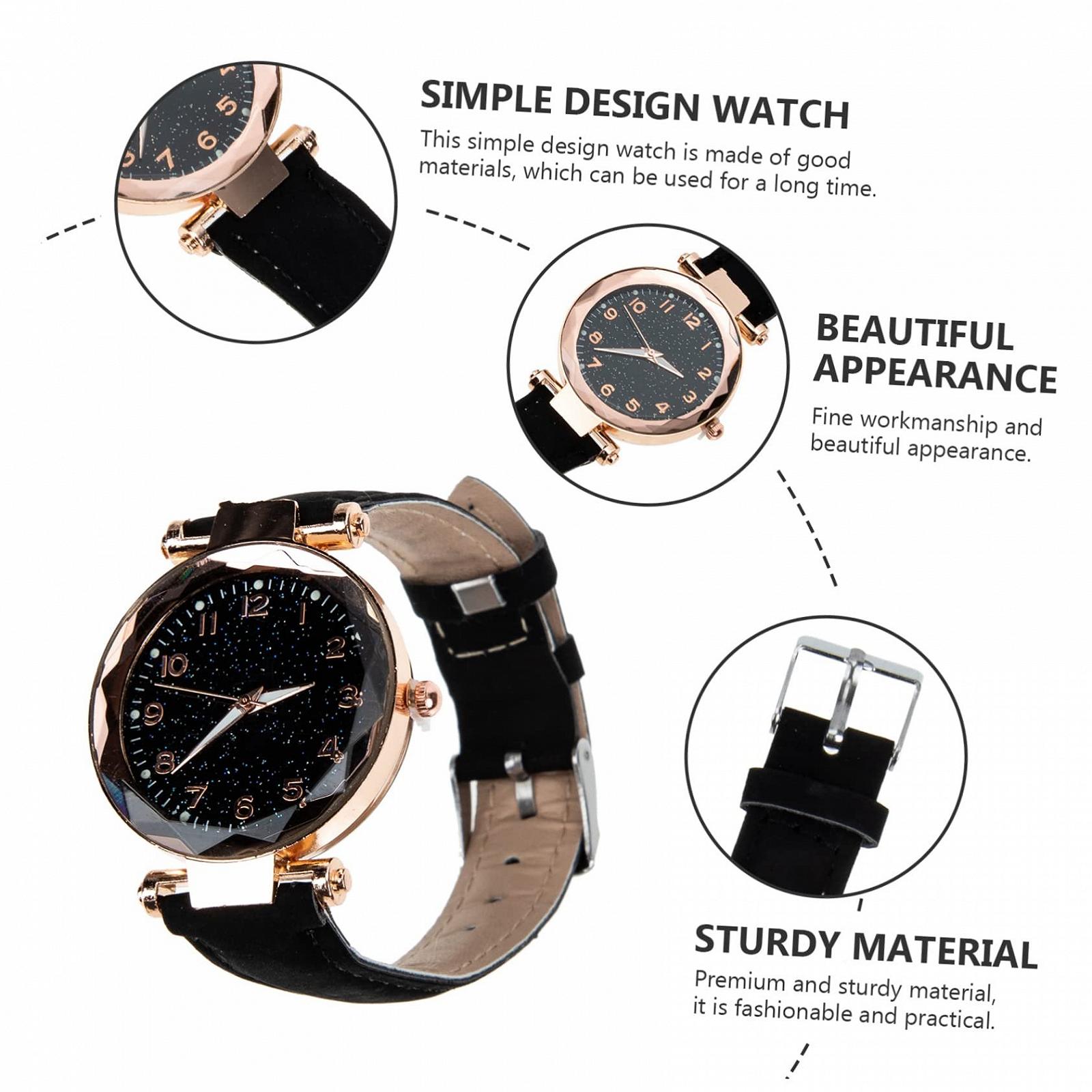 Цифровий годинник LIFKOME Кварцовий Жіночий Годинник Чорний, фото №4 Цифровий годинник LIFKOME Кварцовий Жіночий Годинник Чорний, фото №4