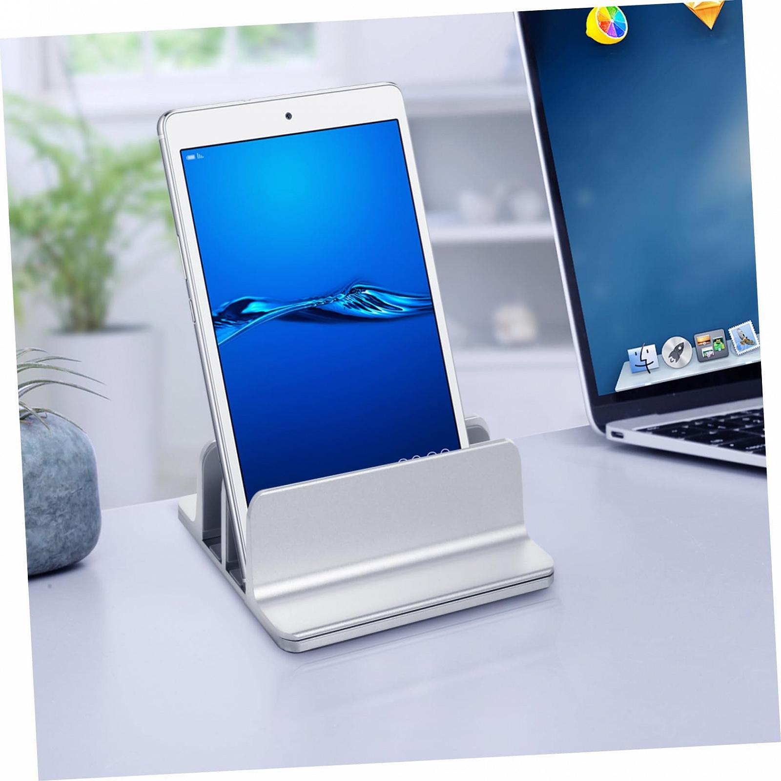 Вертикальная Подставка для Ноутбука Tofficu Алюминиевый Сплав Двойные Слоты для Ноутбука и Планшета Прочный Устойчивый к Царапинам Держатель Высококачественная CNC Поверхность Компактный и Прочный, фото №8