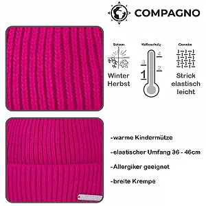Детская зимняя шапка Compagno для девочек synthetic.ua - Фото 1