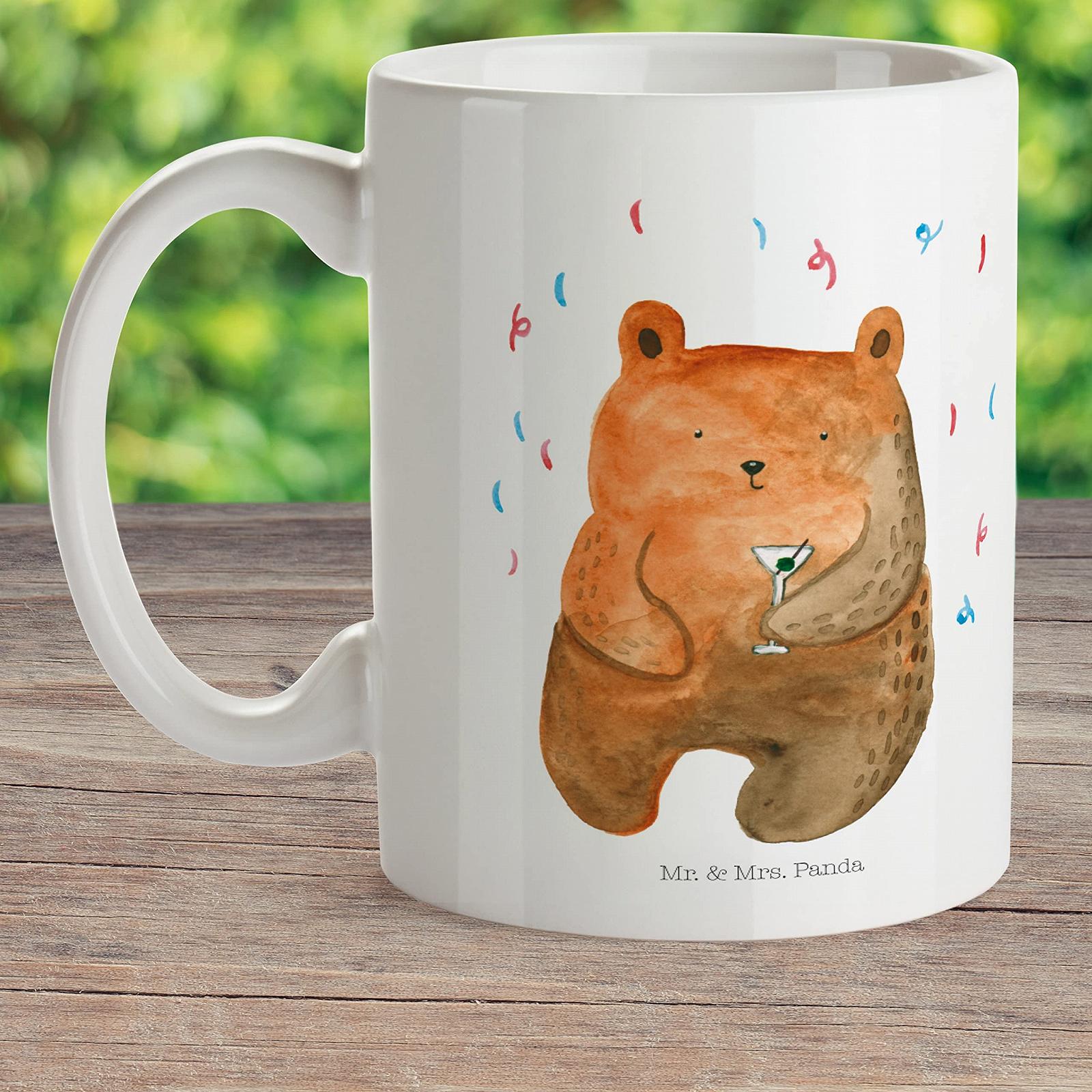 Кухоль Mr. & Mrs. Panda Дитячий кухоль Вечірка ведмедів Білий, фото №2