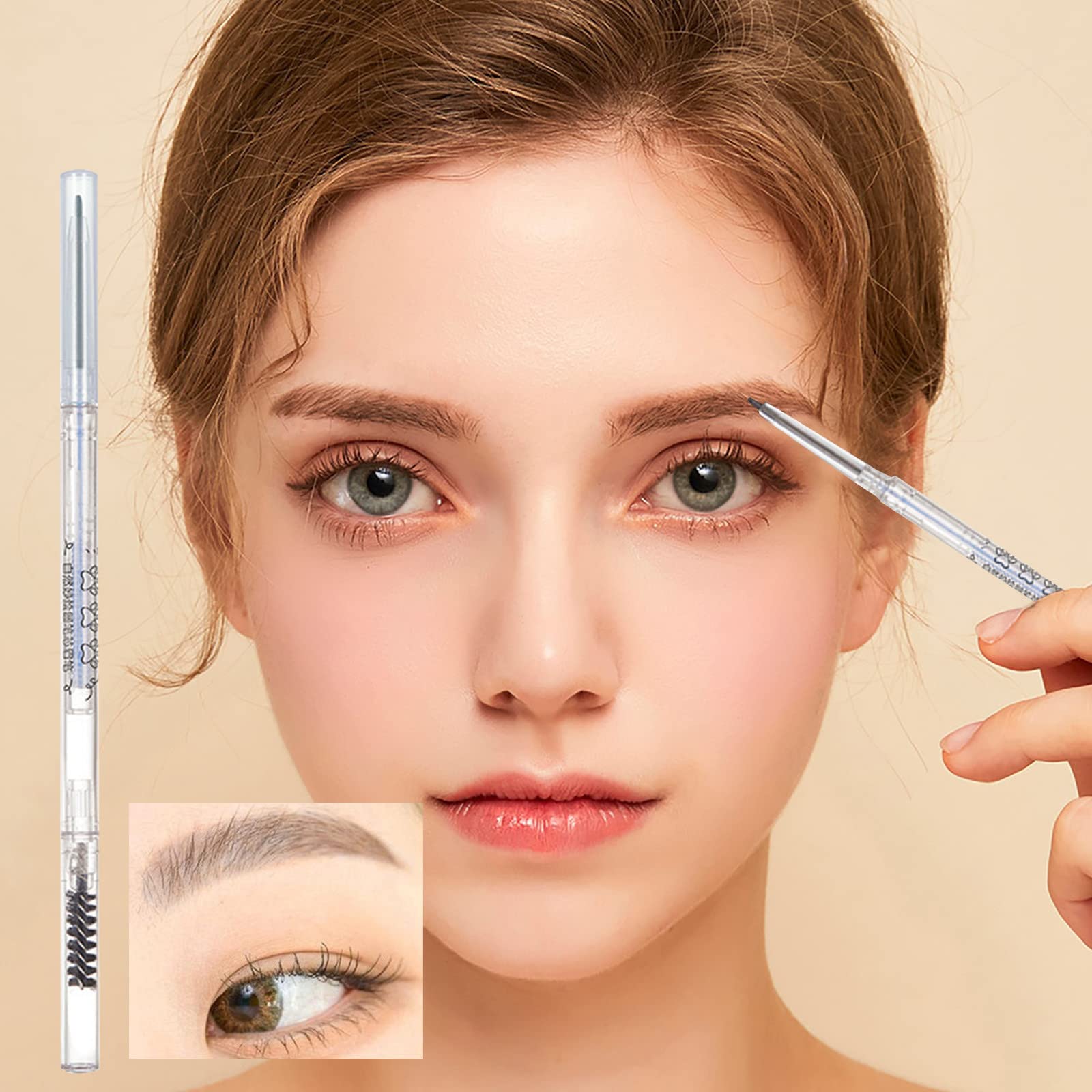 Кольори для брів Ultra Enhancers Eyebrow Waterproofs Експресії для очей Брови Олівець для макіяжу Пудра для брів Світла (E, Один розмір), фото №4