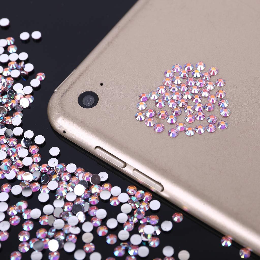 Стразы круглые Хрустальные с плоской обратной стороной для искусства, одежды, обуви, сумок, 5000 шт, фото №8