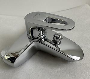 Кран одноважильный для ванны с коротким смесителем Hansgrohe коллекция Metropol E хром 14410000 - Фото 1