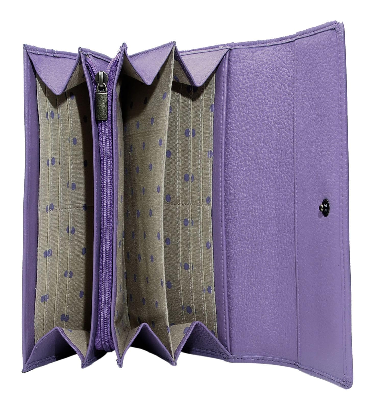 Кошелек Esquire Peru Lilac женский, сиреневый, Classic, фото №2