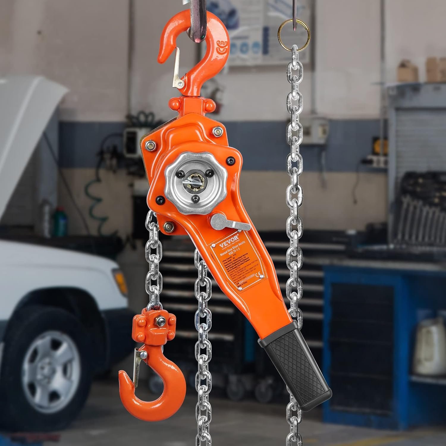 Ручной цепной таль VEVOR HS0.75-1.5 Orange, фото №6 Ручной цепной таль VEVOR HS0.75-1.5 Orange, фото №6