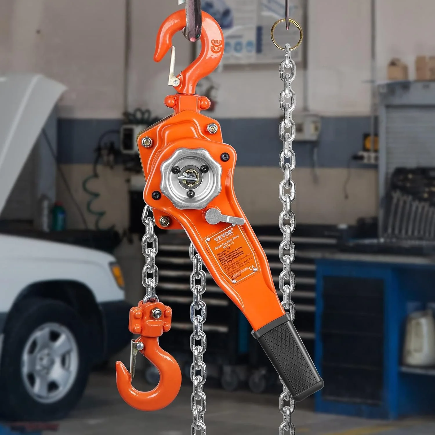 Ручной цепной таль VEVOR HS0.75-1.5 Orange, фото №8 Ручной цепной таль VEVOR HS0.75-1.5 Orange, фото №8