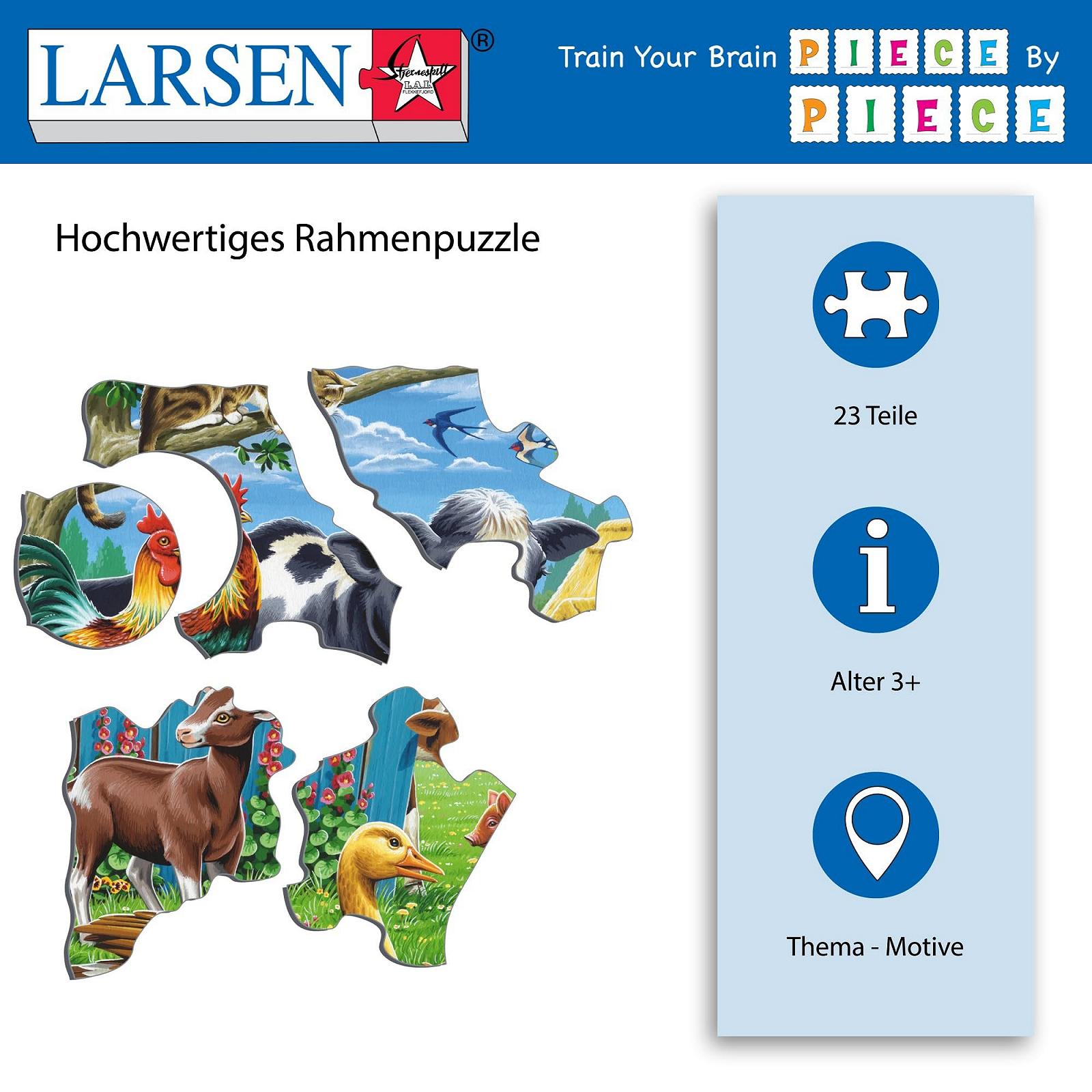 Пазл Larsen FH23 Farm Animals 23 деталі, фото №3