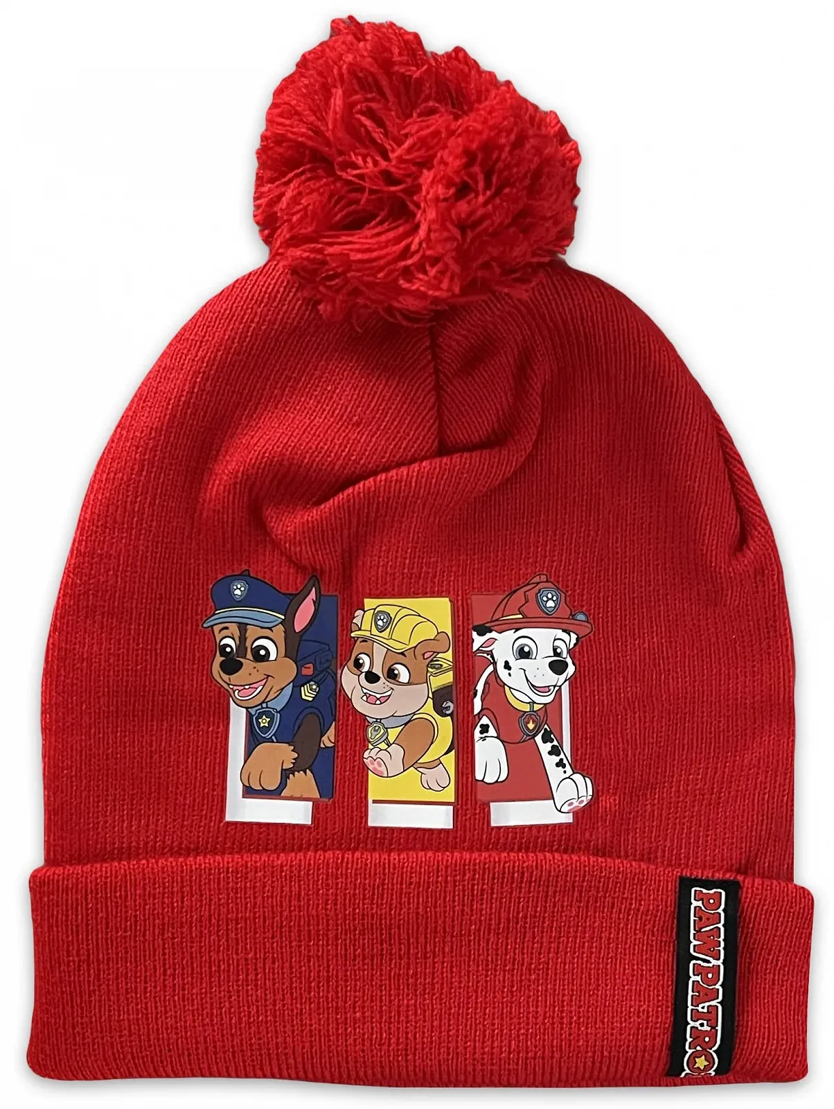Детская зимняя акриловая шапка Paw Patrol (DE/NL/SE/PL, возраст 2 года, 5 лет), красная, фото №1