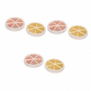 Бисера для ногтей FRCOLOR 6 наборов Металл Подходит для маникюра и дизайна ногтей Из нержавеющей стали - Фото 1