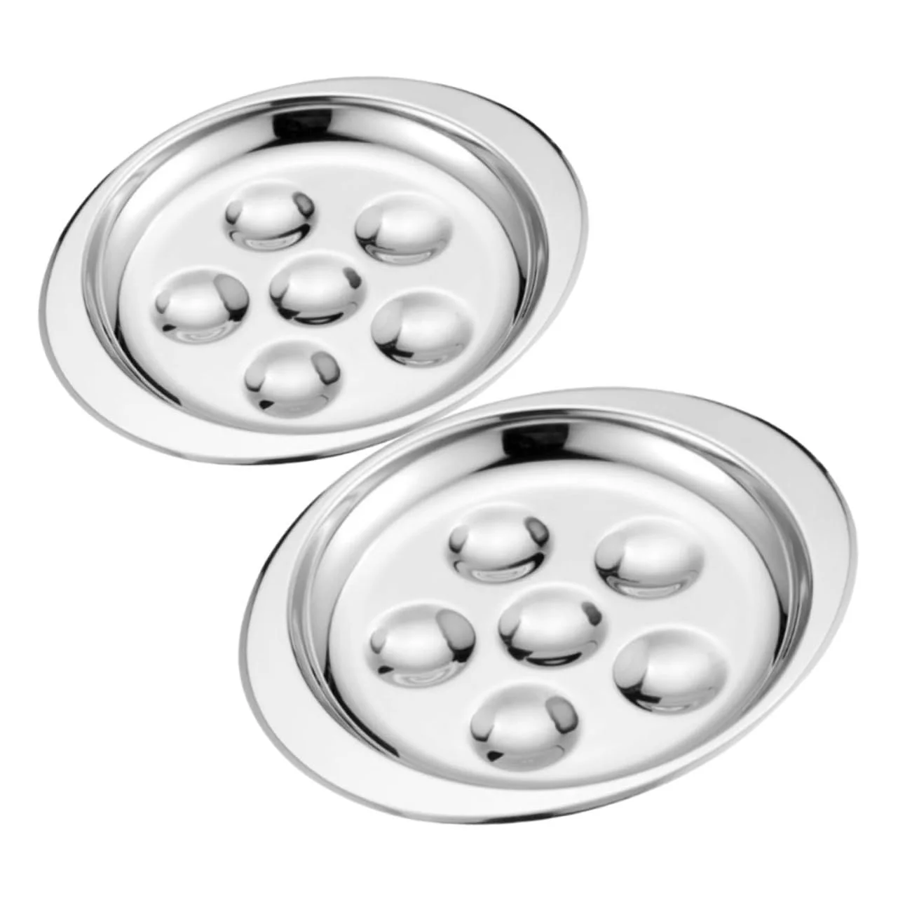 Форма для запікання VALICLUD Набір 2 шт. З нержавіючої сталі для равликів та морепродуктів з функцією запікання яєць, фото №1