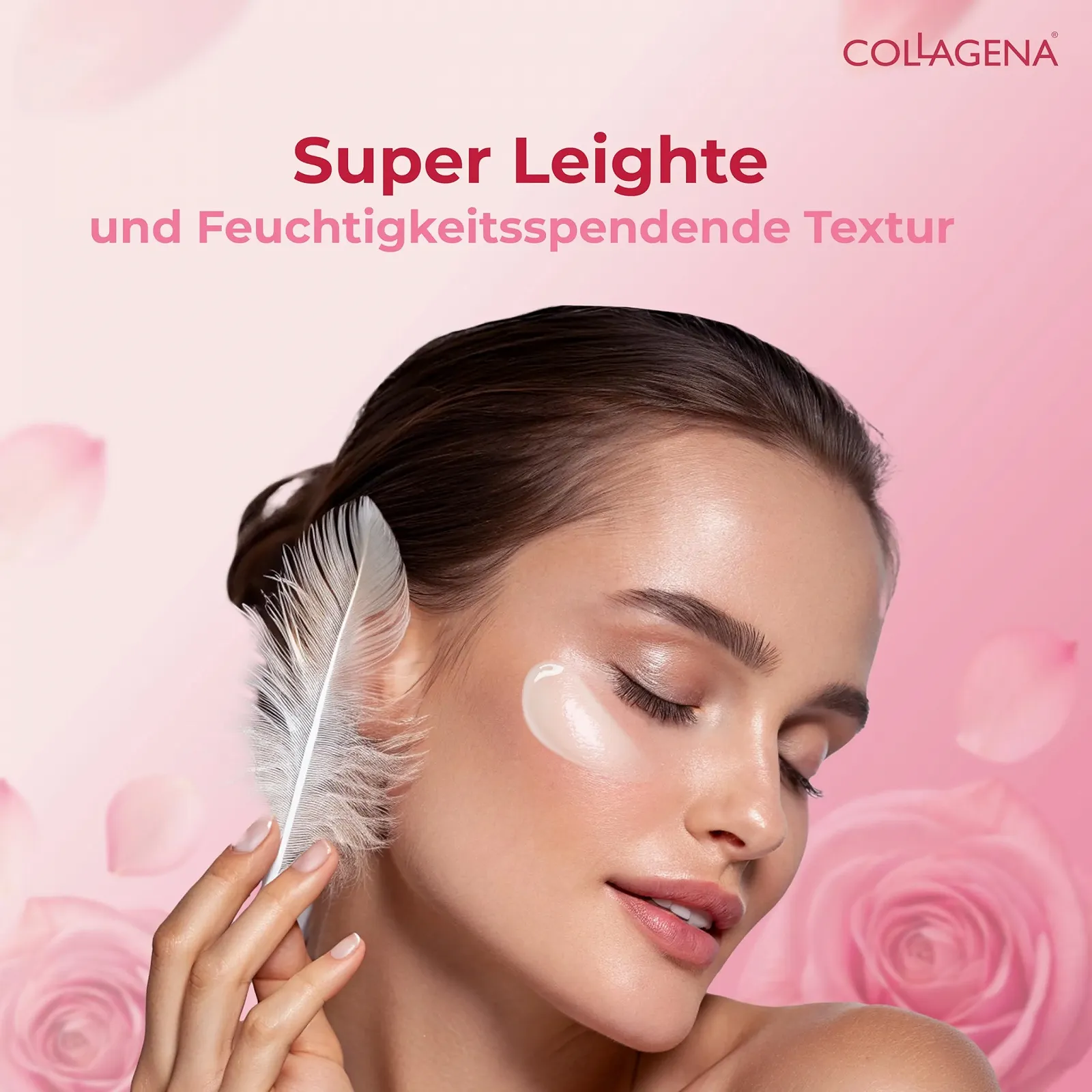 Денний крем для обличчя COLLAGENA Rose Essential Day Cream з трояндовою олією та пептидами колагену зволожуючий 50 мл, фото №5 Денний крем для обличчя COLLAGENA Rose Essential Day Cream з трояндовою олією та пептидами колагену зволожуючий 50 мл, фото №5