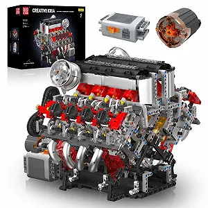 Конструктор Mould King Technik Super Sports Car V8 Engine, 2718 деталей, технология двигателя, восьмицилиндровый двигатель, коллекционные игрушки для мальчиков и девочек - Фото 1