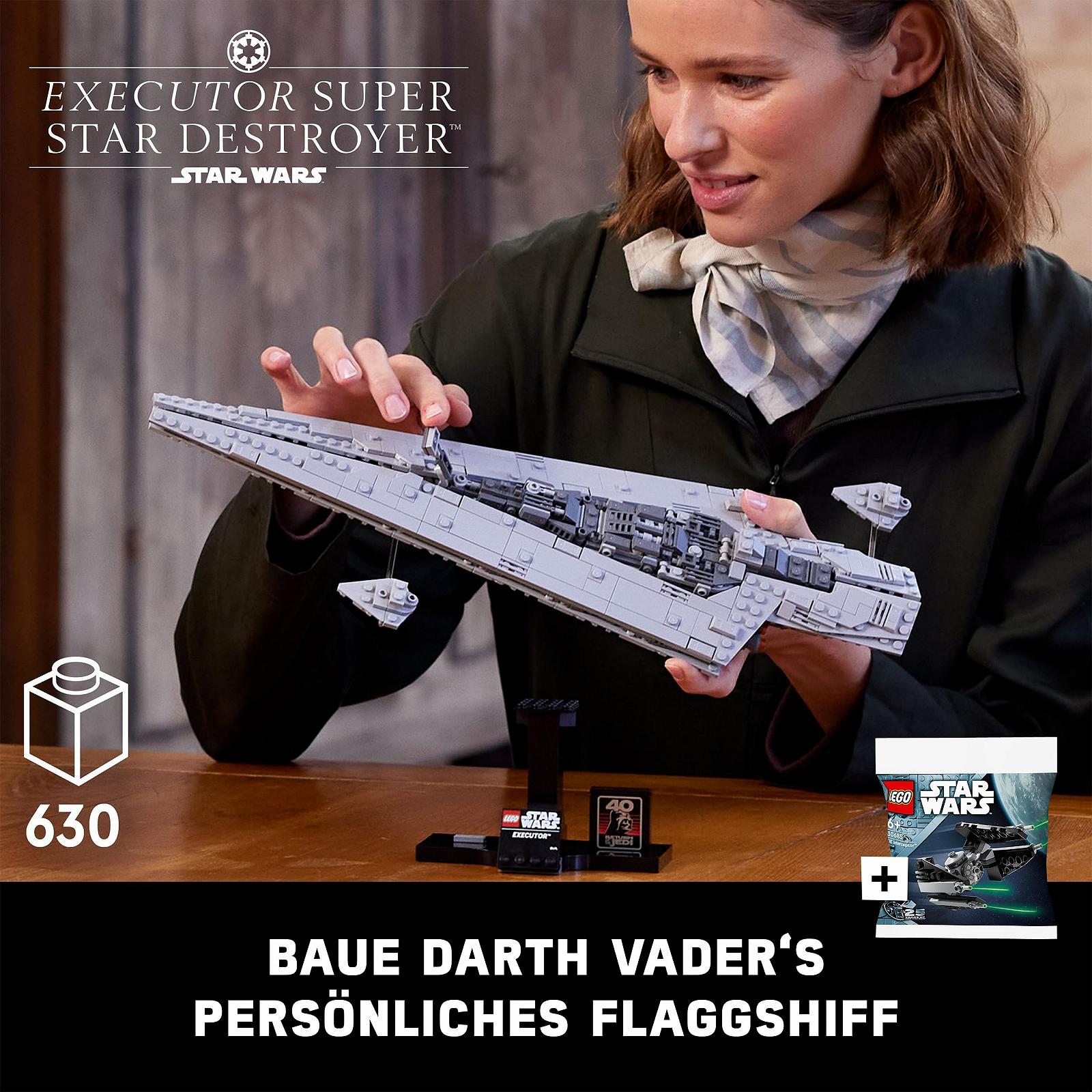 Lego Star Wars Звездный разрушитель и TIE Interceptor Star Destroyer Executor с Tie Fighter Polybag, фото №2 Lego Star Wars Звездный разрушитель и TIE Interceptor Star Destroyer Executor с Tie Fighter Polybag, фото №2