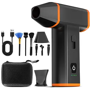 Электрическая воздуходувка 130000 RPM 5000 mAh Портативная 8-в-1 - Фото 1