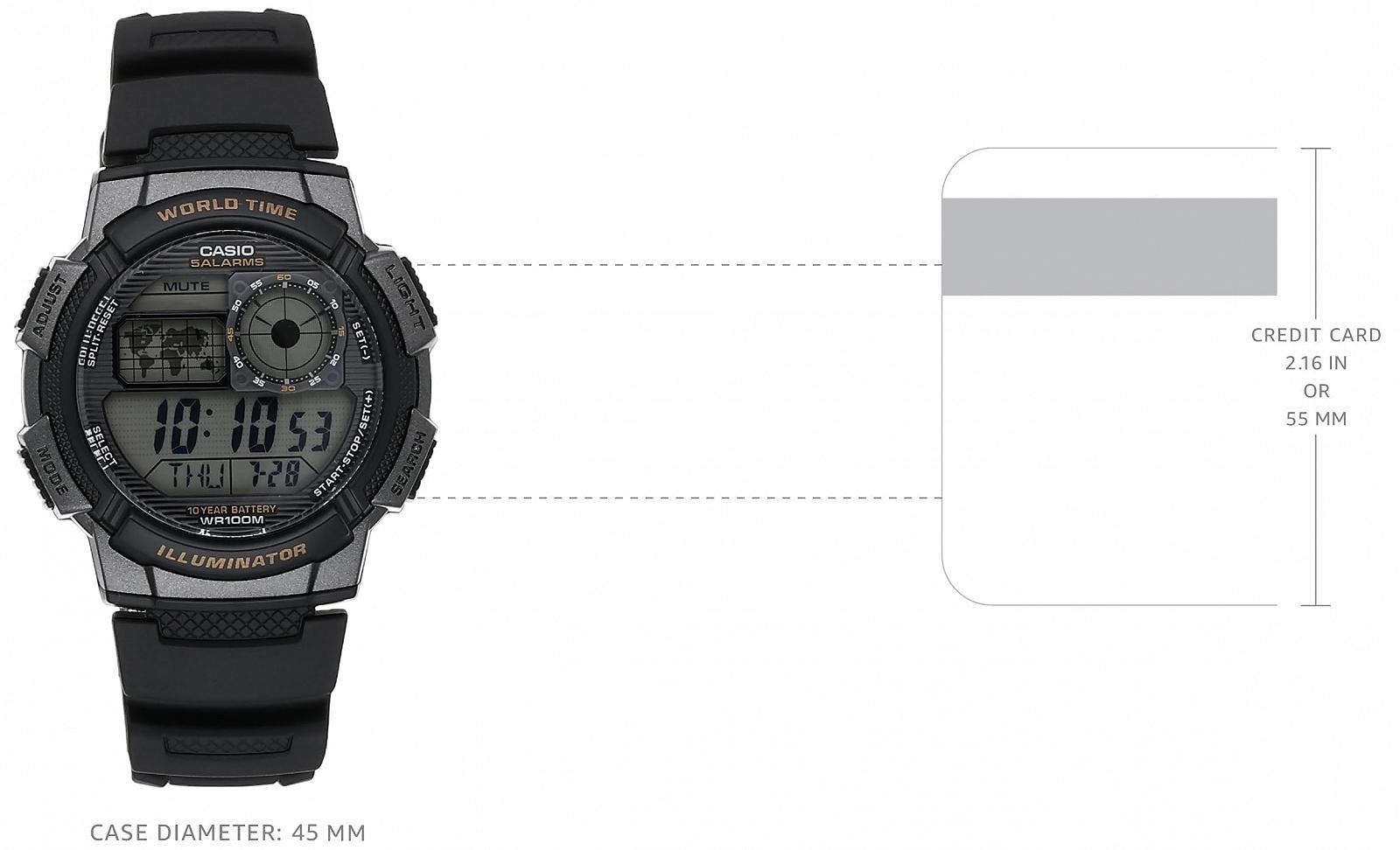 Годинник Casio Collection AE-1000W Чоловічий, фото №4