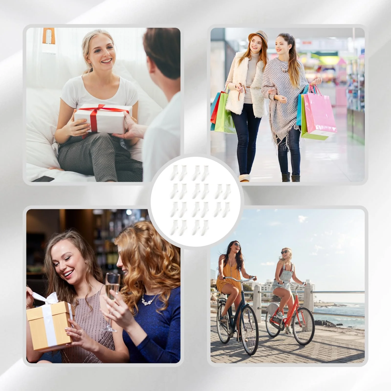 Женские носки с рюшами, фото №6