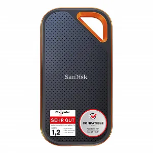 Внешний SSD SanDisk Extreme Portable 1 ТБ 2000 МБ/с Grey - Фото 1