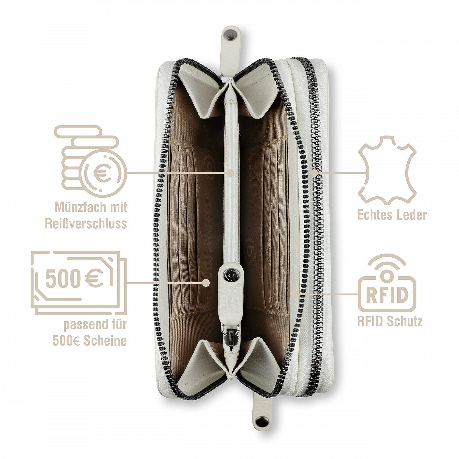 Гаманець на блискавці Bugatti ELSA RFID Protection Шкіряний, фото №4
