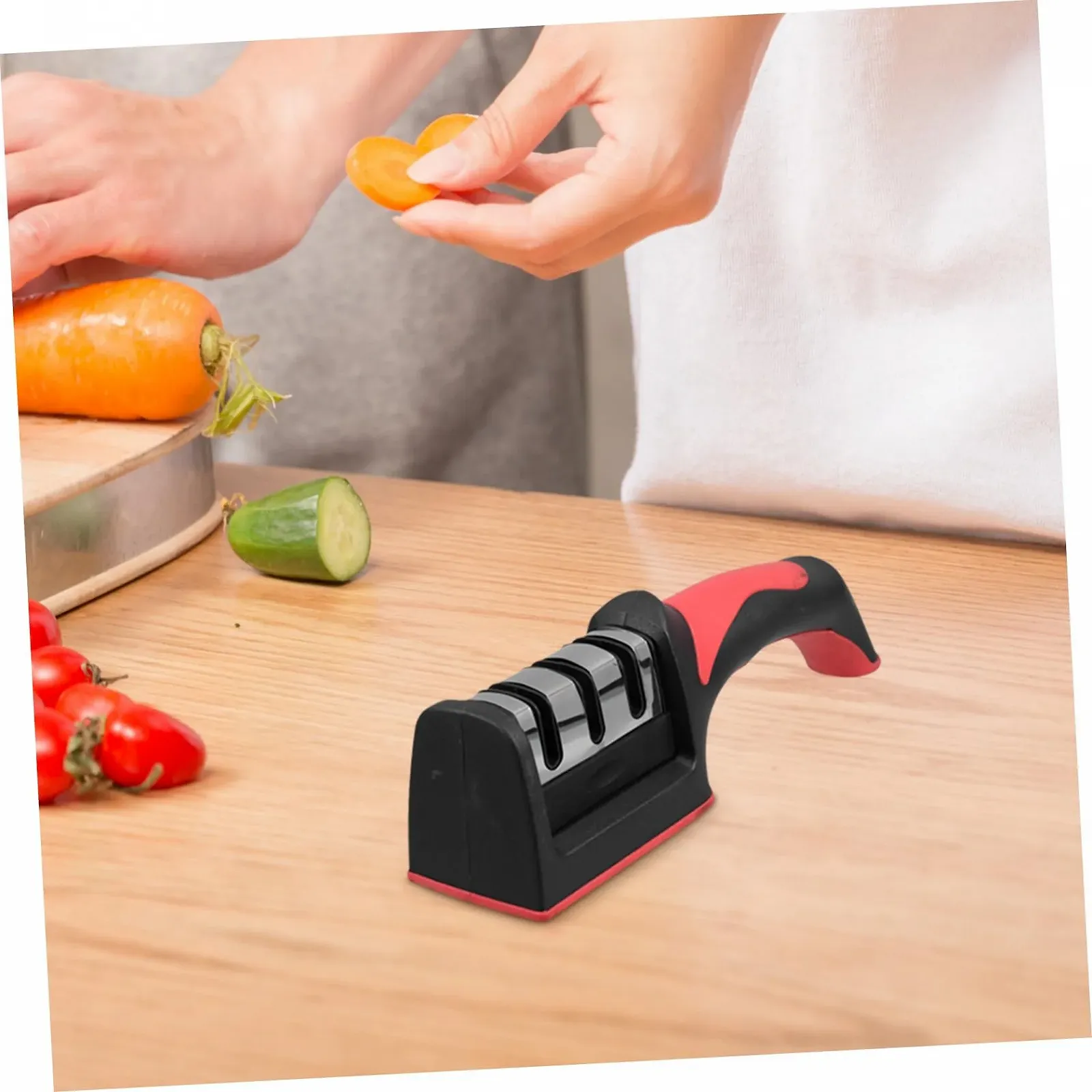 Точилка для ножів та стамесок ручна металева з нержавіючої сталі, фото №7