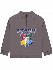 Джемпер Harry Potter Hogwarts для хлопчиків, дитячий, на блискавці 1/4, з довгими рукавами - Фото 1