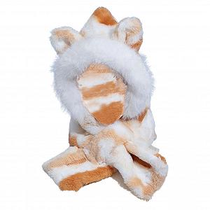 Теплая шапка-шарф с капюшоном - Фото 1