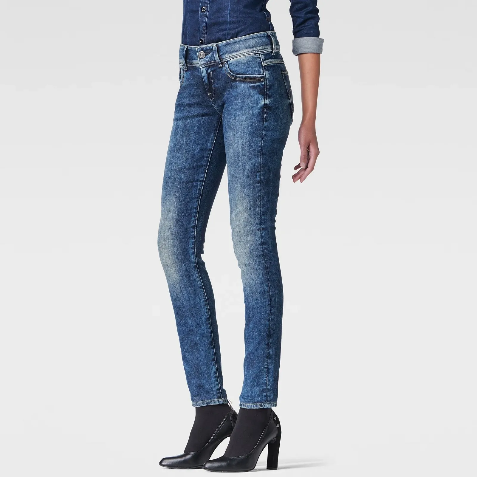 Жіночі джинсові штани G-Star Lynn Mid Skinny Malk Stretch Denim - 27, фото №1