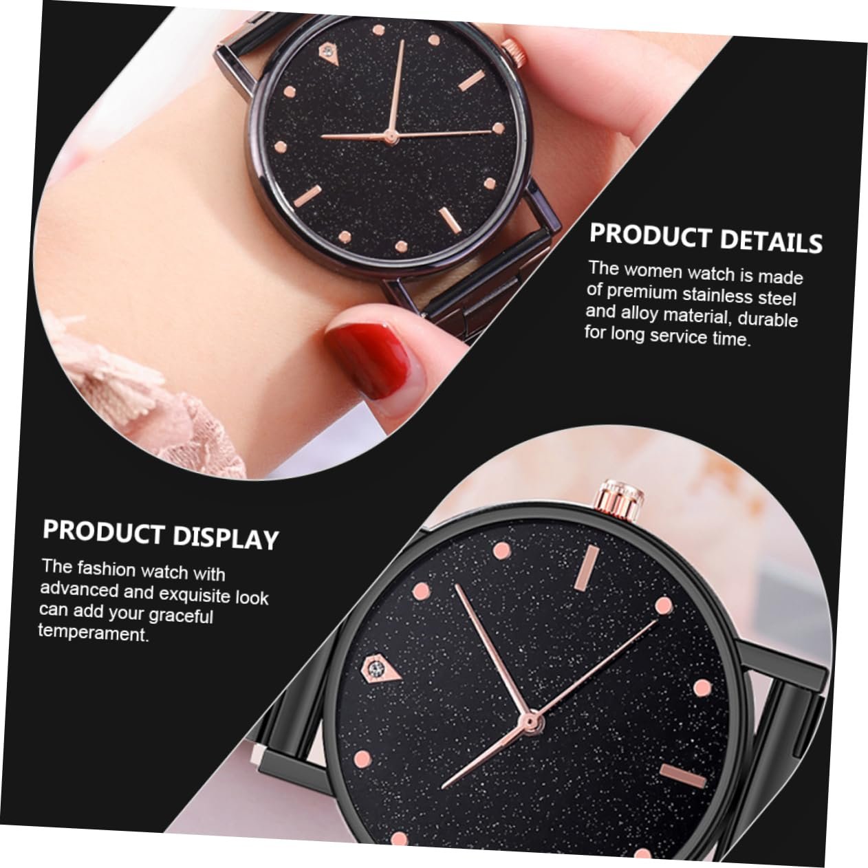 Женские часы Healvian 1 шт Модные Для женщин Для профессионалов Прочный материал Модный дизайн Универсальная комбинация, фото №7 Женские часы Healvian 1 шт Модные Для женщин Для профессионалов Прочный материал Модный дизайн Универсальная комбинация, фото №7