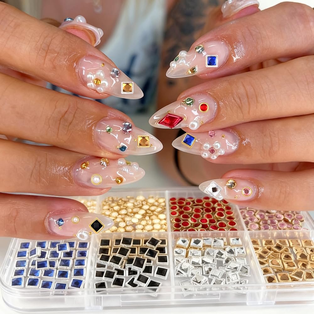 Квадратні/круглі намистини в стилі панк, фото №7