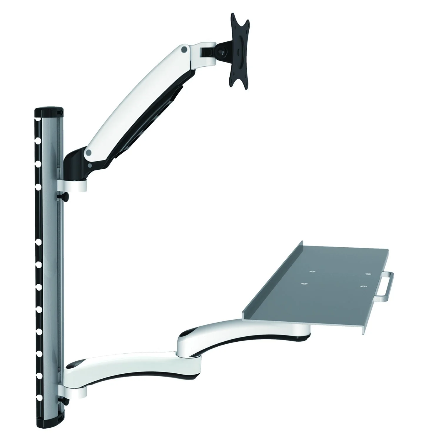 Тримач для монітора HFTEK FY02CWS настінний для екранів 13-27 дюймів з VESA 75/100 з тримачем для клавіатури, фото №1 Тримач для монітора HFTEK FY02CWS настінний для екранів 13-27 дюймів з VESA 75/100 з тримачем для клавіатури, фото №1